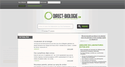 Desktop Screenshot of direct-biologie.com