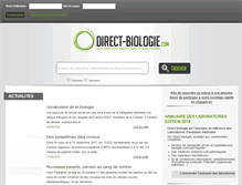 Tablet Screenshot of direct-biologie.com